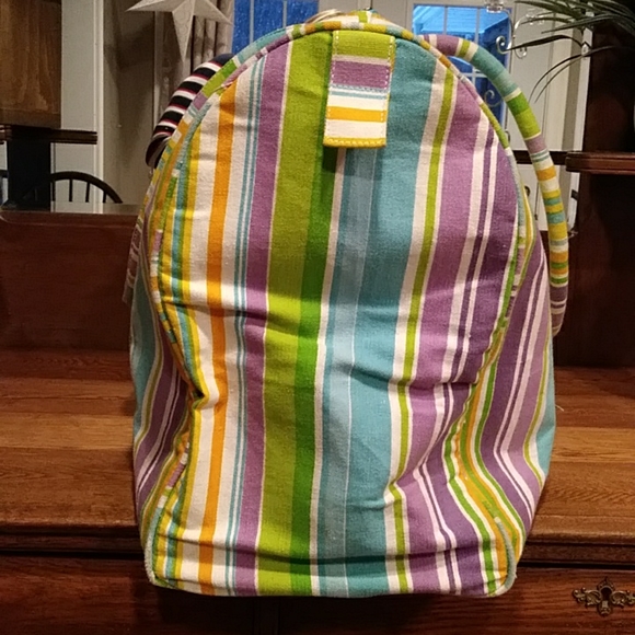 Striped Beach Bag or a weekender bag!! - Picture 2 of 6
